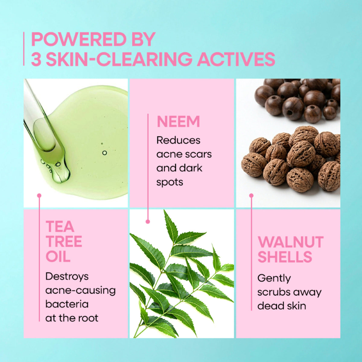 Nykaa Naturals Tea Tree & Neem Detox Face Scrub For Purifying, Acne Control & Clear Skin Glow - Tea Tree & Neem
