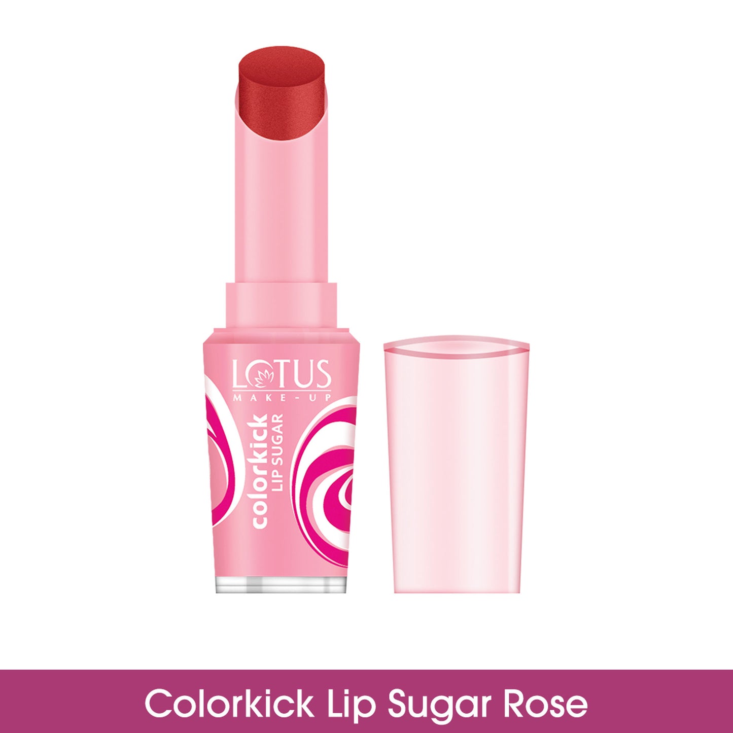 Lotus Make-Up Colorkick Lip Color Sugar Rose, SPF 20, Shea Butter & Vitamin E, Exfoliating - Sugar Rose
