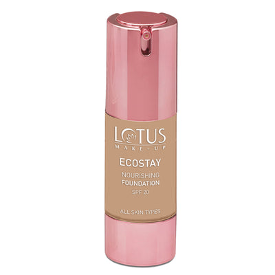 Lotus Make-Up Ecostay Nourishing Foundation SPF 20 & Hydrates The Skin,All Skin Types - Royal Pearl - Royal Ivory
