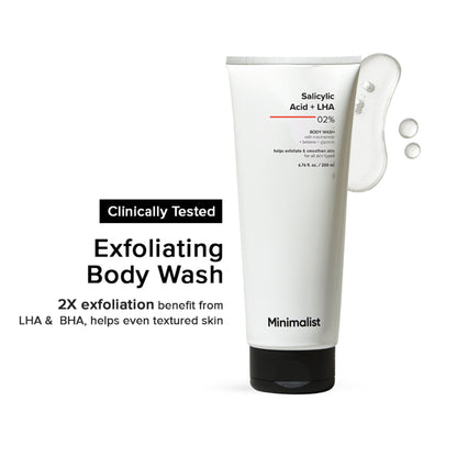 Minimalist Salicylic Acid & LHA 2% Body Wash With Niacinamide