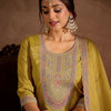 Dhiyona IE Floral Yoke Design Thread Work Straight Kurta