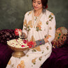 Dhiyona IE Floral Printed Pure Cotton A-Line Tunic With Palazzo
