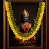 Artificial Champa Flower Garland for Decoration, Golden Yellow Floral Mala for God Idols, Photo Frames, Pooja, Mandir, Wedding & Festive Home Décor