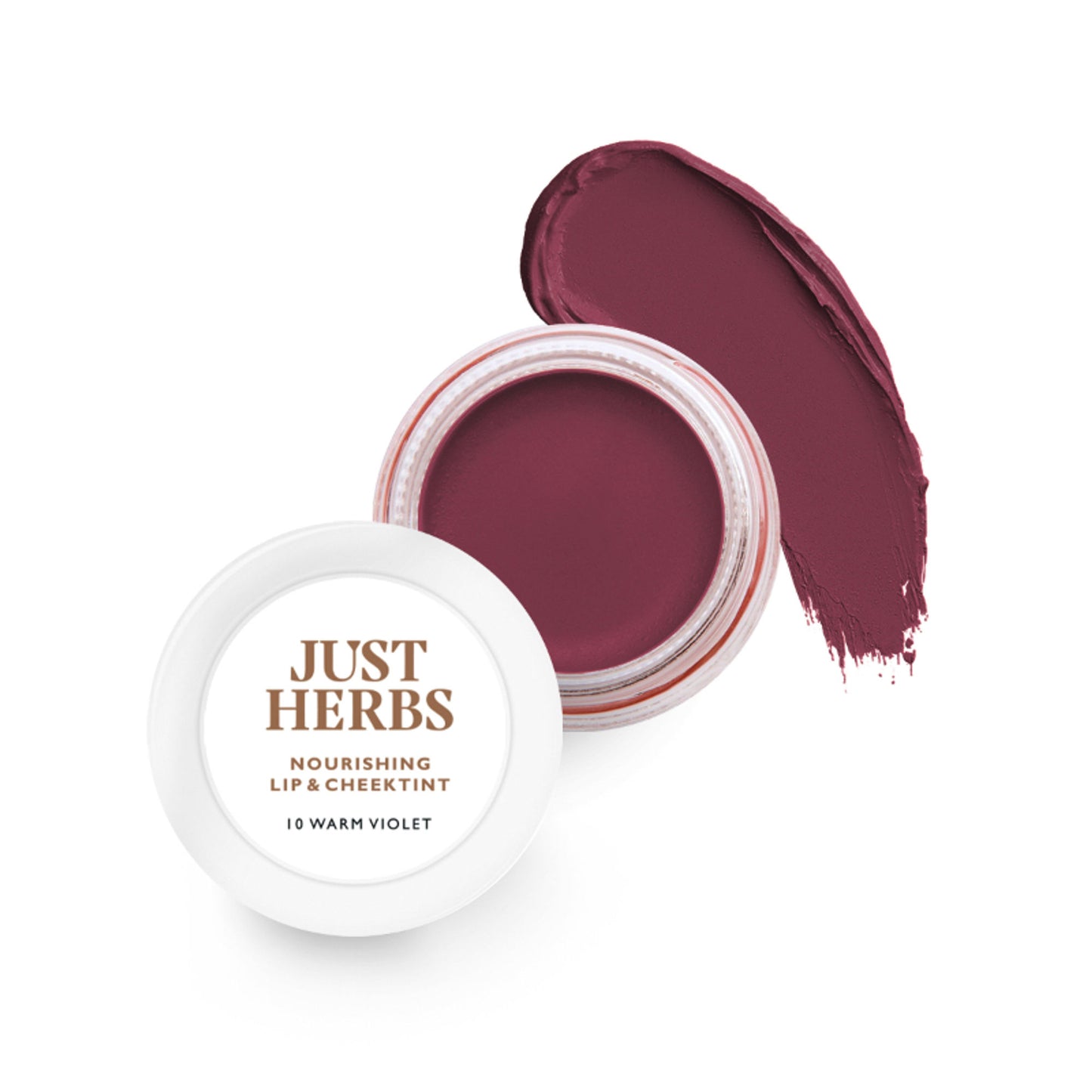 Just Herbs Herb Enriched Lip & Cheek Tint - 10 Warm Violet