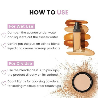 Beautiliss Blender Besties - 7 Makeup Sponges In Jar - 4 Full Size & 3 Mini Puffs For Foundation