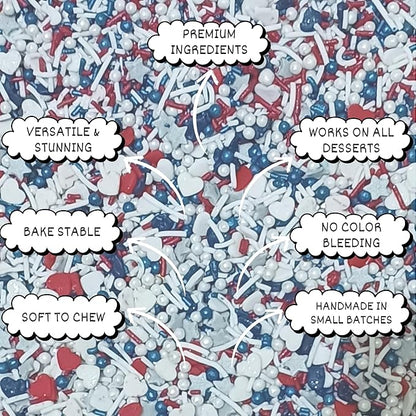 Confect Patriotic Sprinkles for Decoration 01