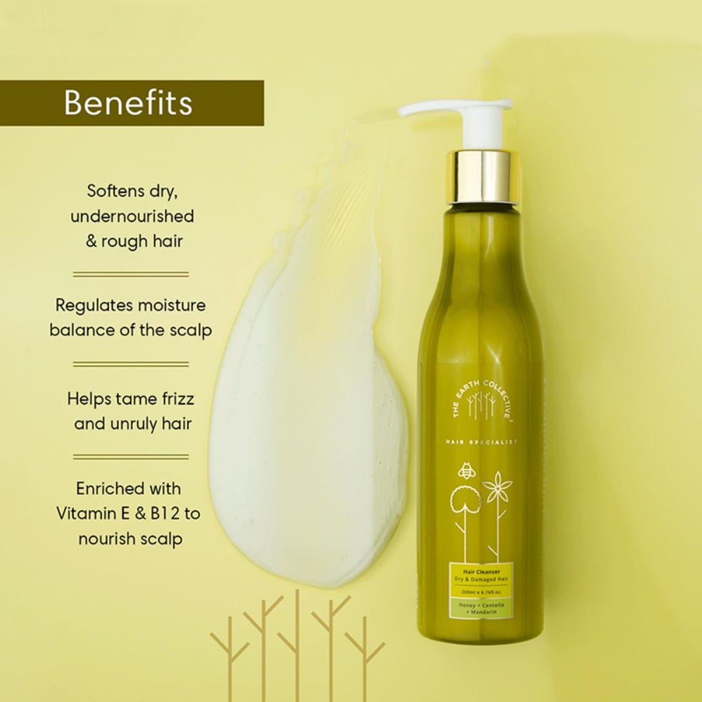 The Earth Collective Hair Cleanser For Dry & Damaged Hair