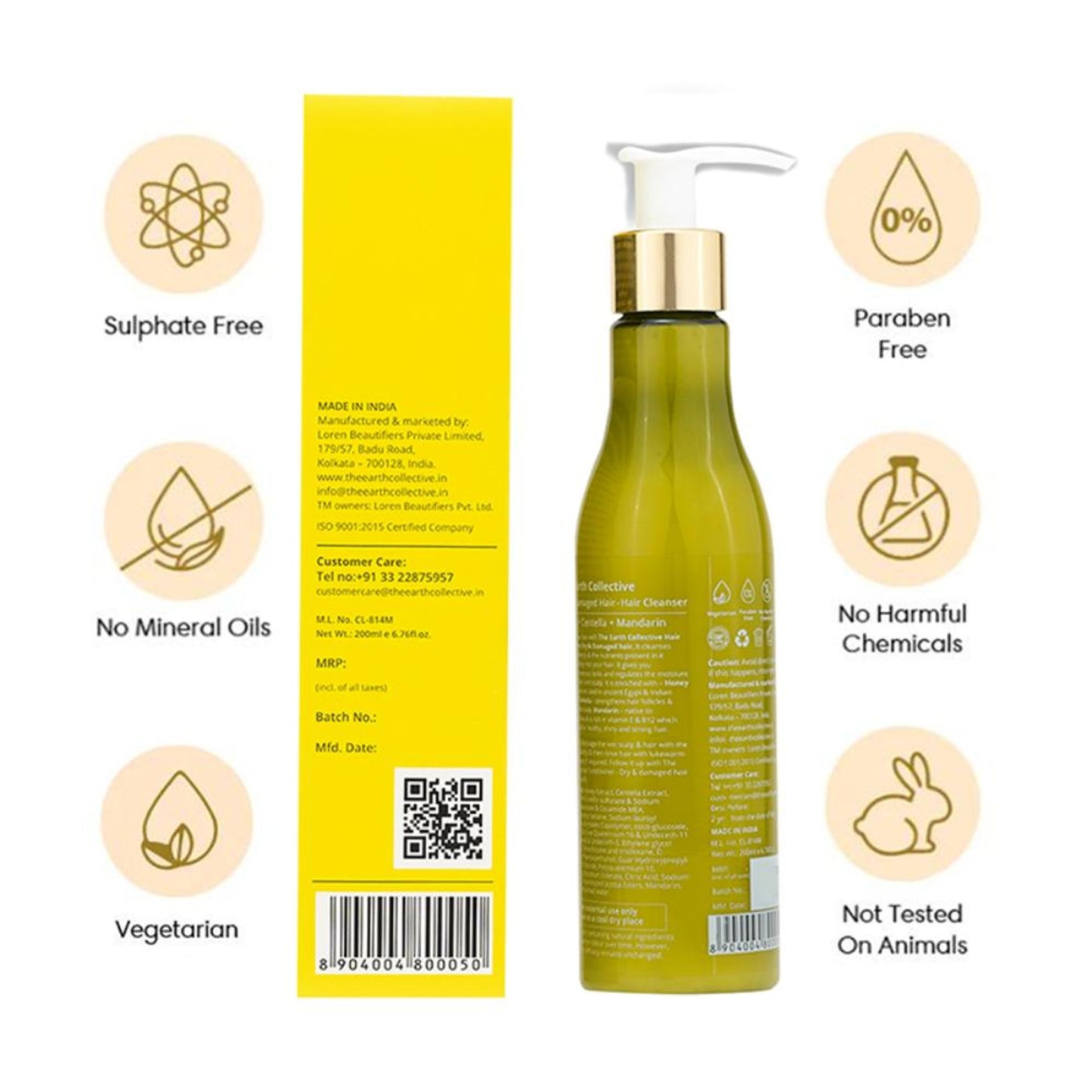 The Earth Collective Hair Cleanser For Dry & Damaged Hair