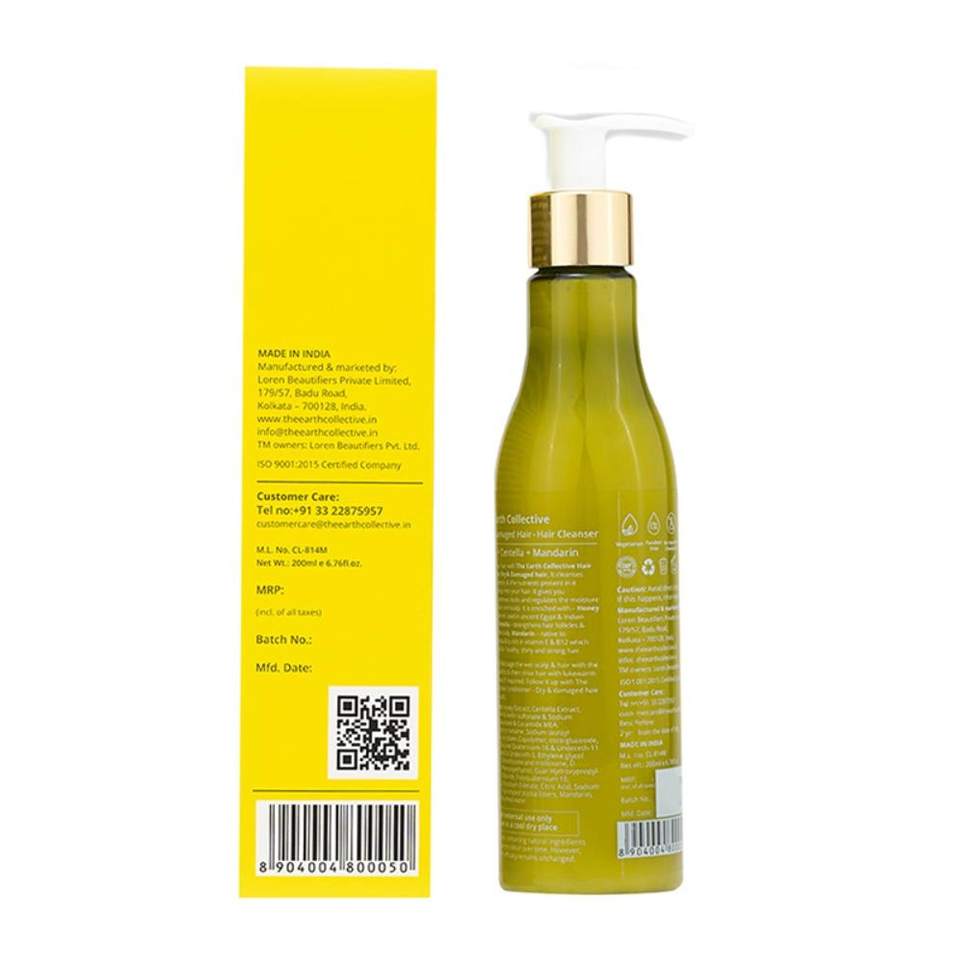 The Earth Collective Hair Cleanser For Dry & Damaged Hair