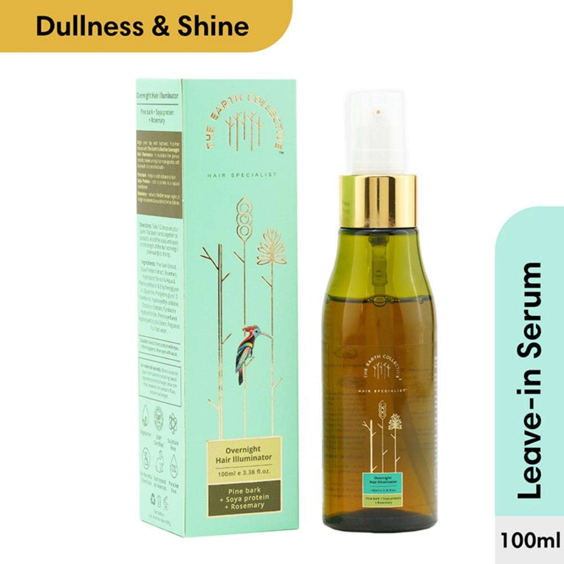 The Earth Collective Overnight Hair Illuminator With Rosemary - Repairs Hair & Adds Shine