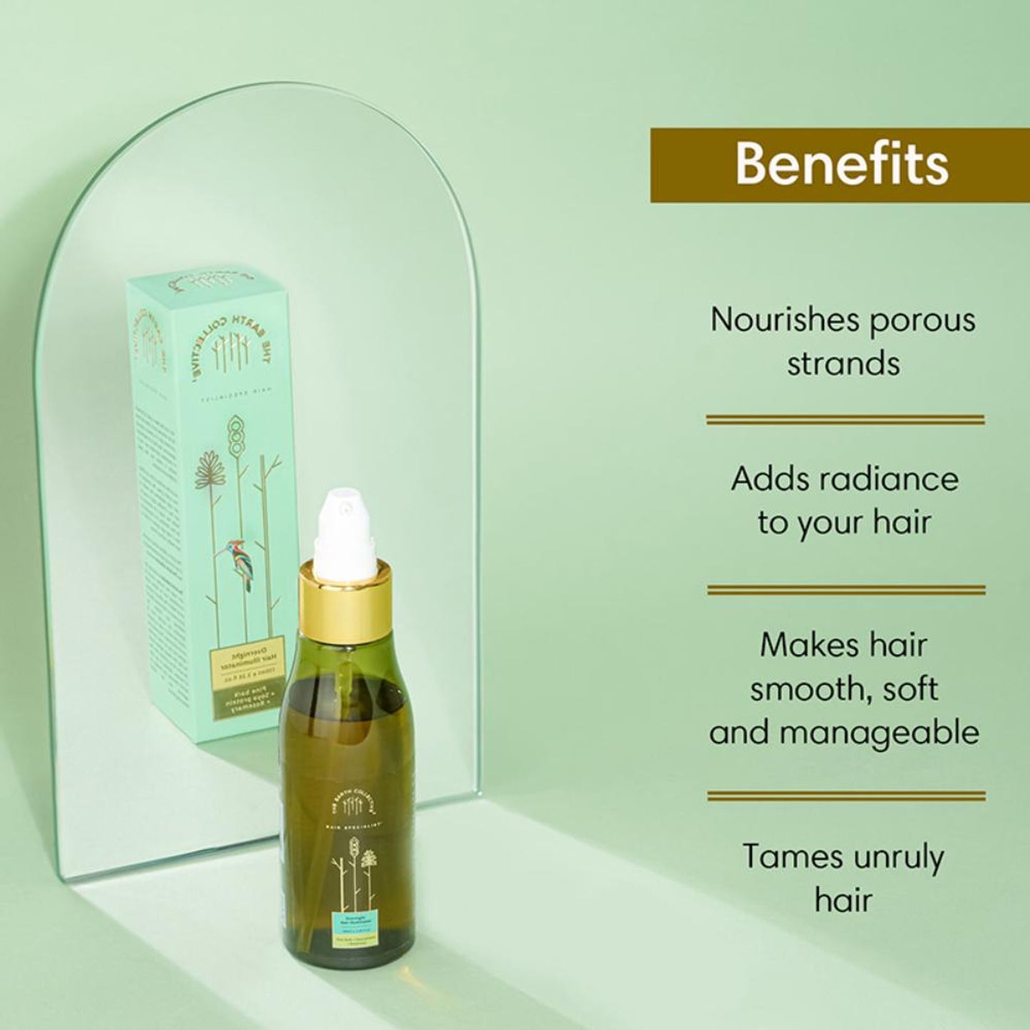 The Earth Collective Overnight Hair Illuminator With Rosemary - Repairs Hair & Adds Shine
