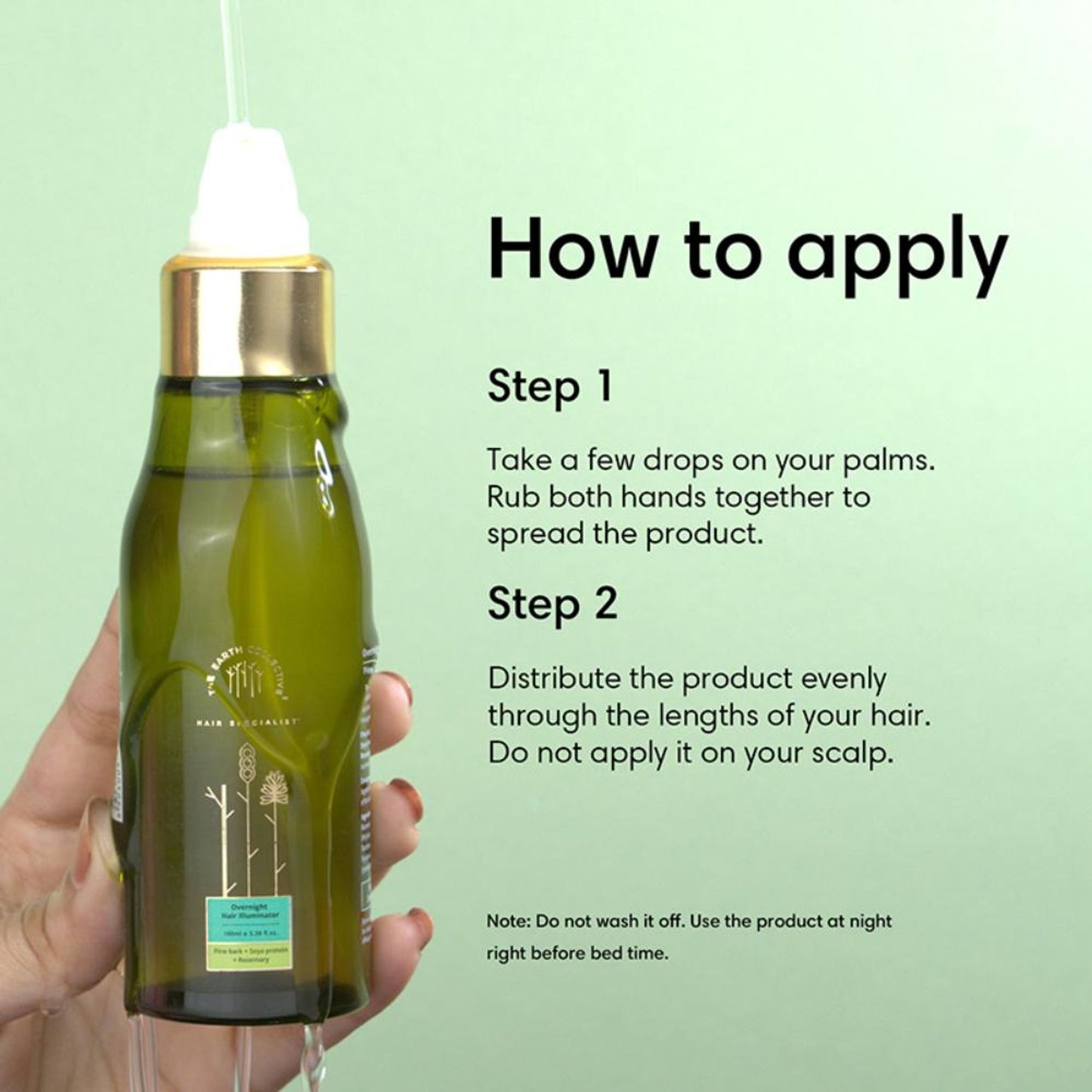 The Earth Collective Overnight Hair Illuminator With Rosemary - Repairs Hair & Adds Shine