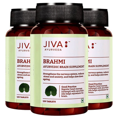 Jiva Ayurveda Brahmi Tablets - Indyancart