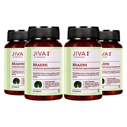 Jiva Ayurveda Brahmi Tablets - Indyancart