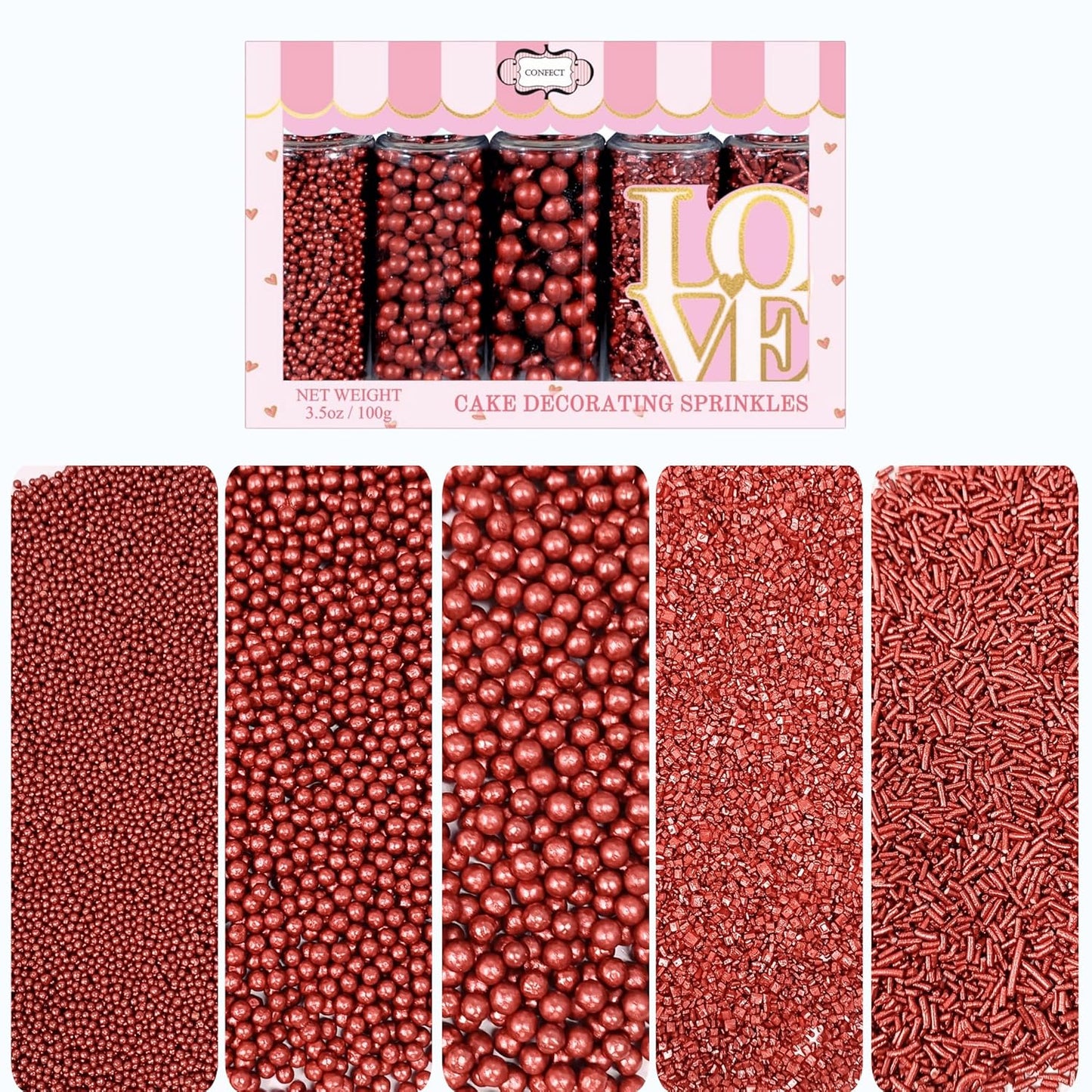 Confect Sprinkles for Cakes & Cupcakes Decoration | USP-20(Copper)