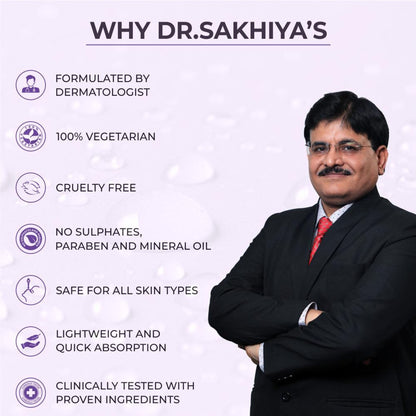 Dr. Sakhiya 10% Niacinamide Face Serum Reduces Blemishes, Acne Marks & Pore Appearance