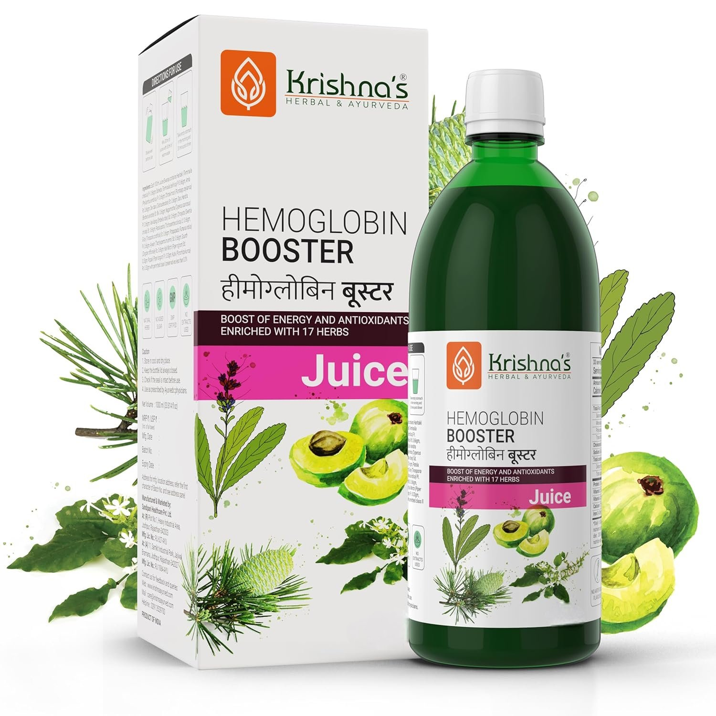 Krishna's Herbal & Ayurveda Hemoglobin Booster Tonic