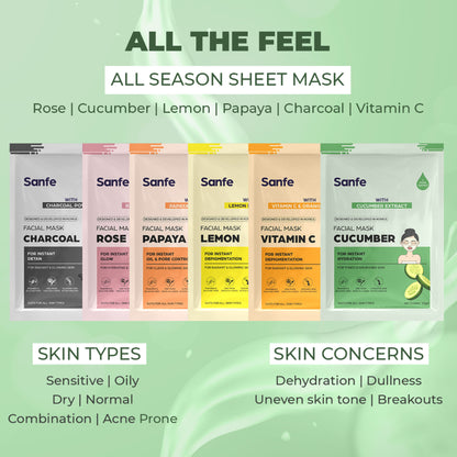 Sanfe Instant Hydration Cucumber Facial Mask