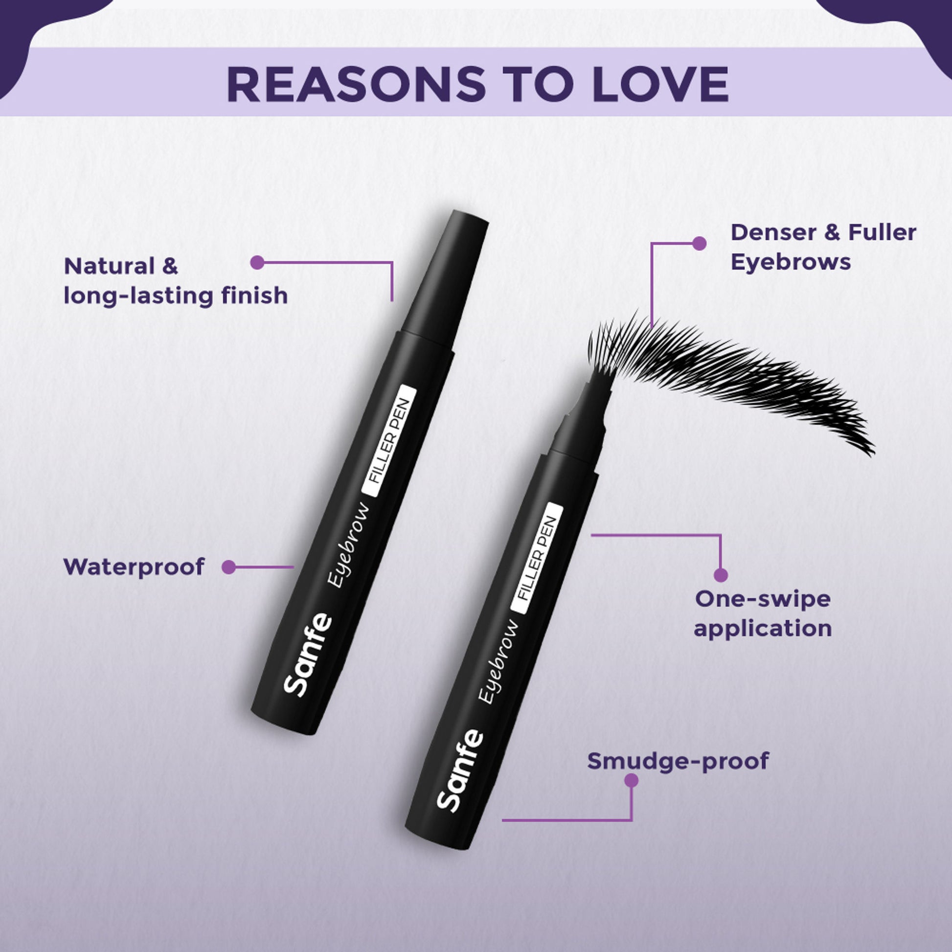 Sanfe Eyebrow Filler Pen Black