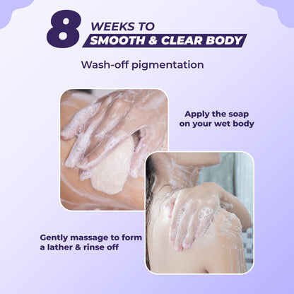 Sanfe Glutathione+Niacinamide+Vitamin C Brightening Soap | For hydration, pigmentation, 75gm