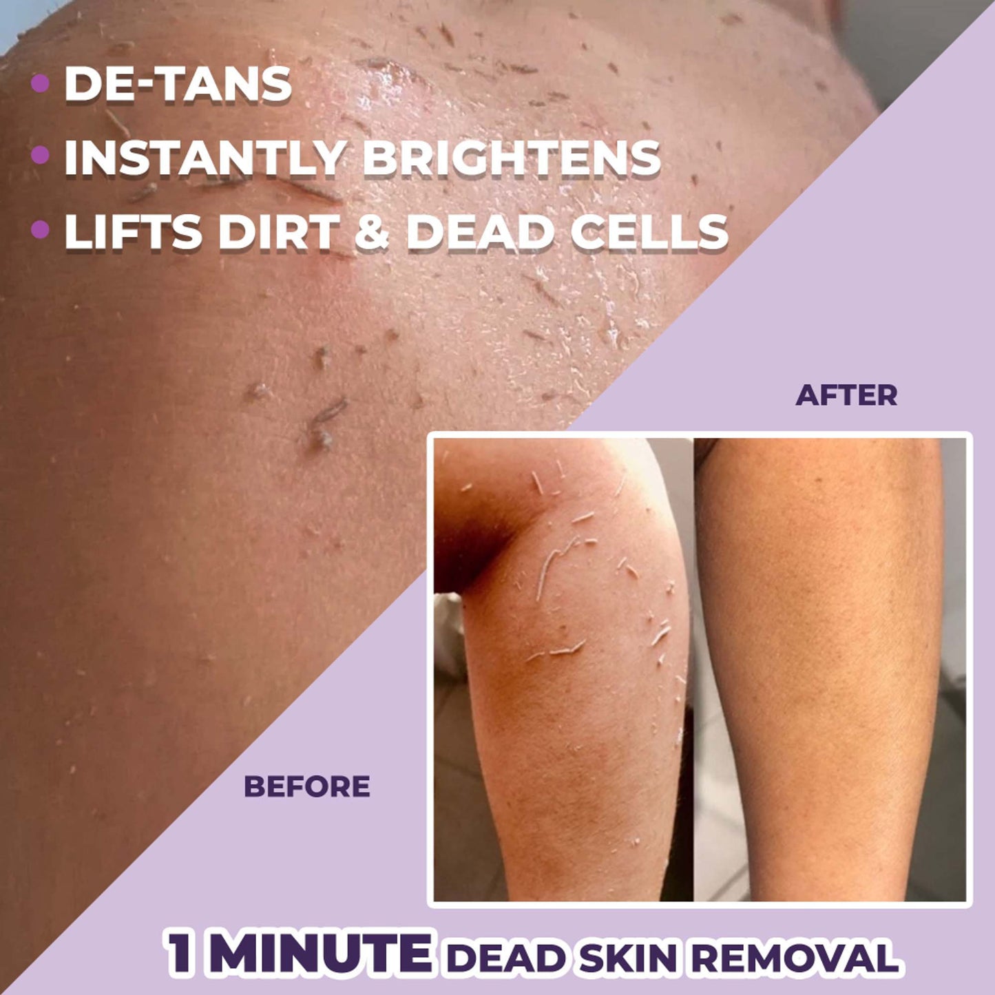 Sanfe Kesar Instant Glow Exfoliating Gel - Visibly removes tan, brighten skin, AHA Exfoliation, 100g