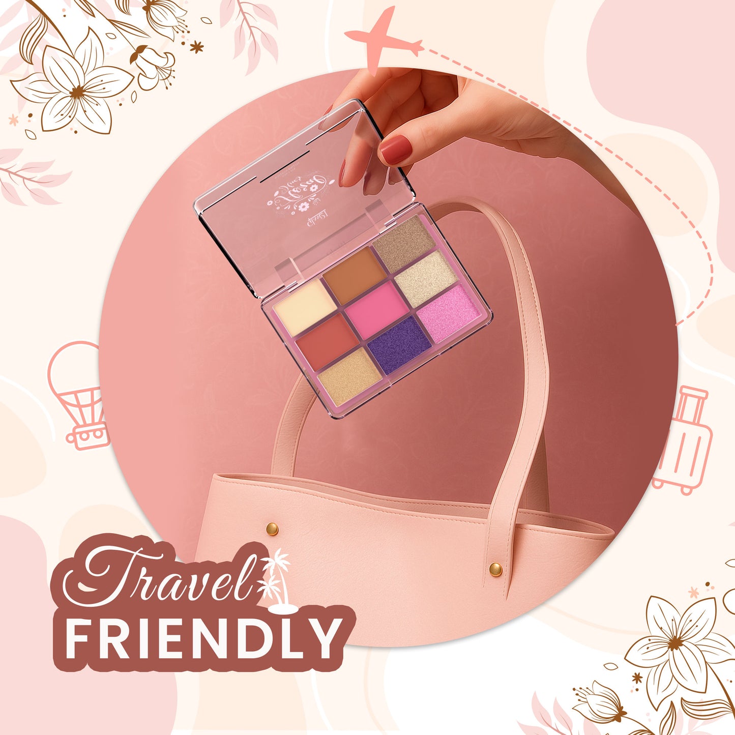 GLAM21 Floral Hues Eyeshadow Palette - Tulip - 03