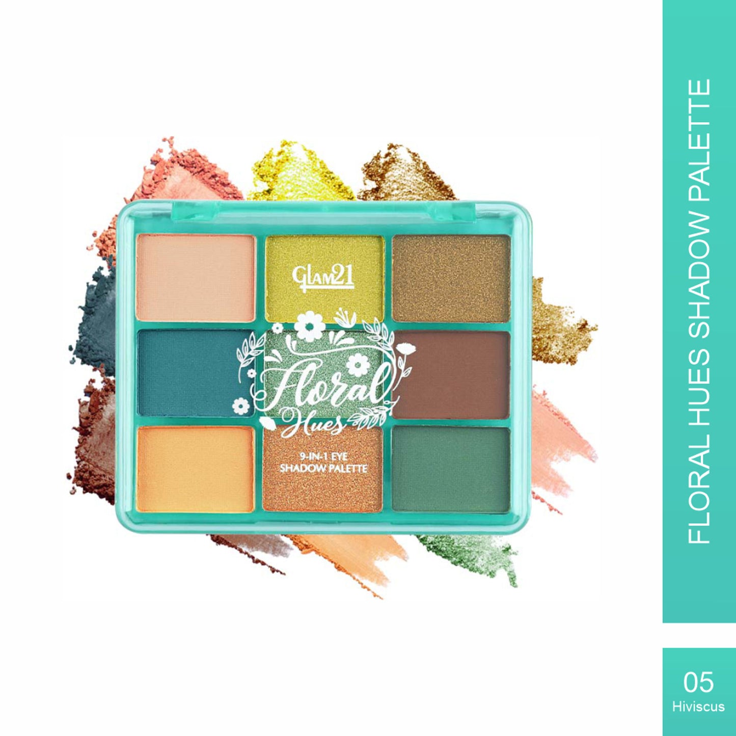 GLAM21 Floral Hues Eyeshadow Palette - Hibiscus - 05