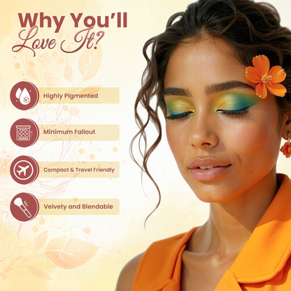 GLAM21 Floral Hues Eyeshadow Palette - Hibiscus - 05