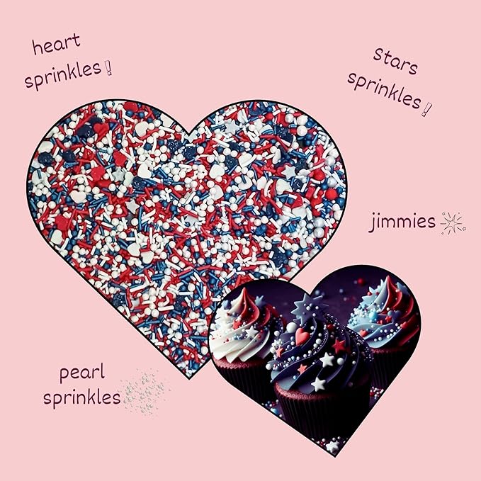 Confect Patriotic Sprinkles for Decoration 02