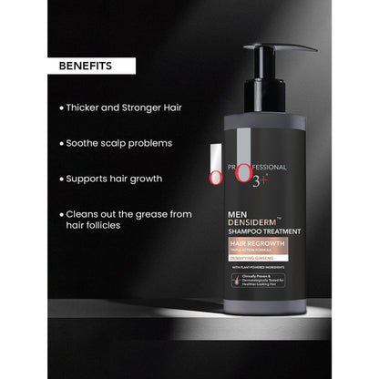 O3+ Men Densiderm Anti Hair Loss Shampoo For Dense Hair & Regrowth