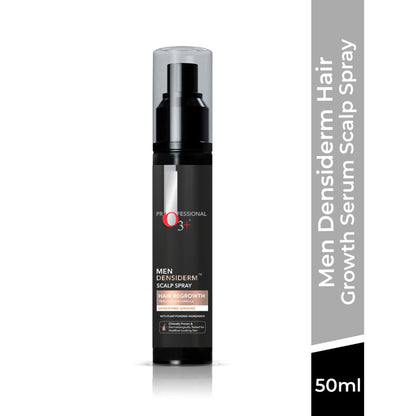 O3+ Men Densiderm Hair Growth Scalp Serum Spray For Anti Hair Loss With Ginseng