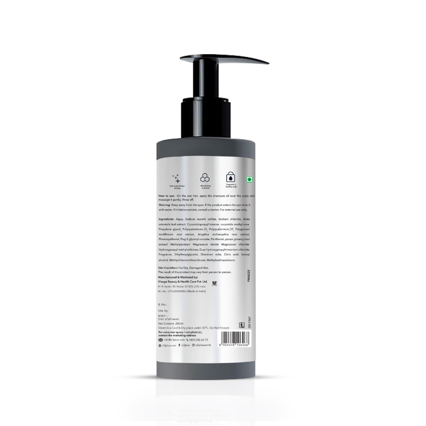 O3+ Women Densiderm Anti Hair Loss Shampoo For Dense Hair & Regrowth