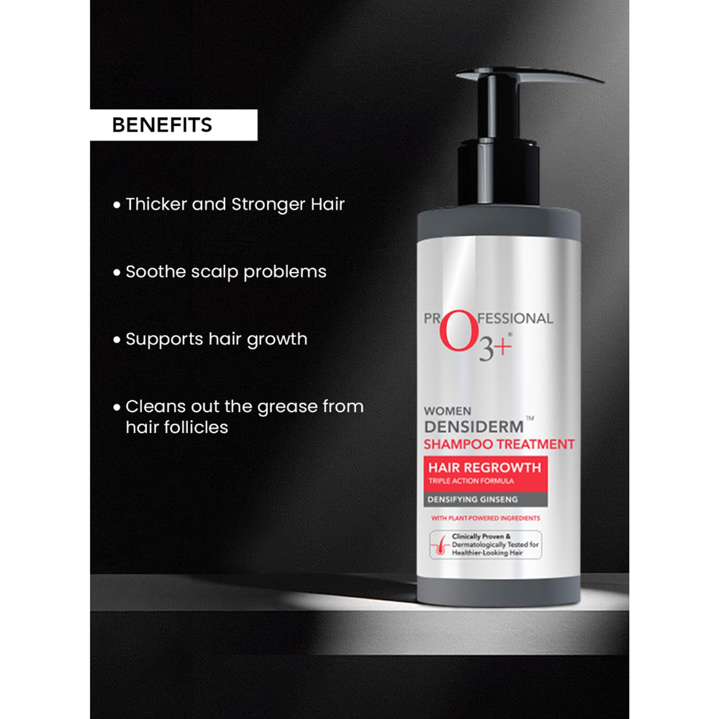 O3+ Women Densiderm Anti Hair Loss Shampoo For Dense Hair & Regrowth