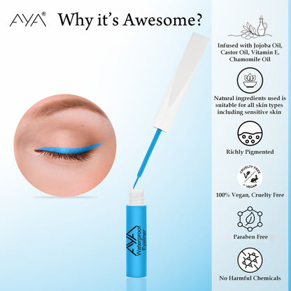 AYA Waterproof Pop Eyeliner - Pastel Blue