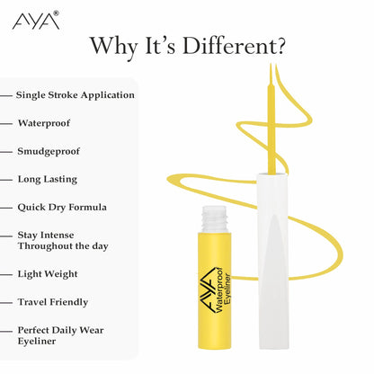 AYA Waterproof Pop Eyeliner - Lemon Yellow