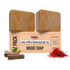 Ghar Soaps Magic Soap | For reducing tan | With Saffron and Sandalwood | All skin types - Pack of 2