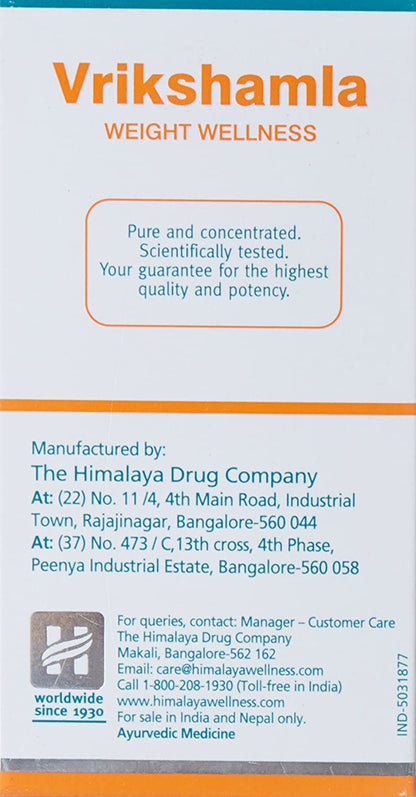 Himalaya Wellness Pure Herbs Vrikshamla Weight Wellness - 60 Tablets - Indyancart