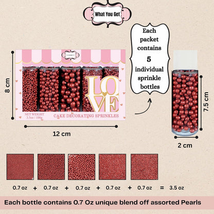 Confect Sprinkles for Cakes & Cupcakes Decoration | USP-20(Copper)