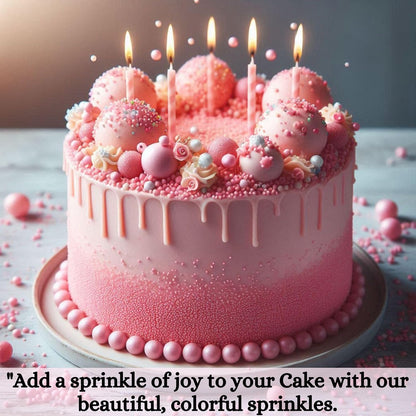 Confect Baby Pink | Sprinkles Bottle for Decoration Bottle