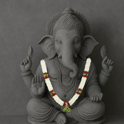 Garland for Photo Frame, 60 Inches Artificial Garland, Garland for Decoration,God Idol, Festivals, Home Décor, Varalakshmi, Diwali,Ugadi, Sankranti, Navaratri & Wedding (Off White)