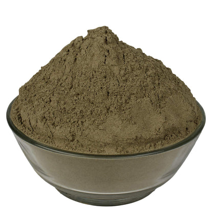 Yuvika Brahmi Booti Powder with Bacopa Monnieri and Centella Asiatica, Ayurvedic herbal powder for cognitive health.