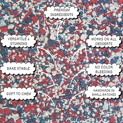 Confect Patriotic Sprinkles for Decoration 02