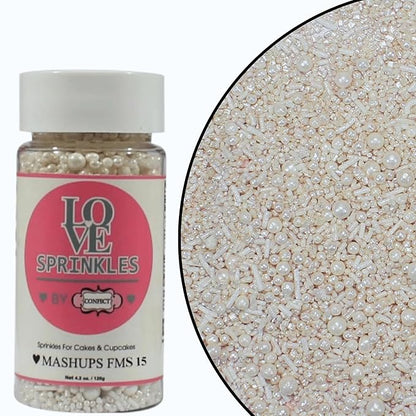 Confect White | Sprinkles Bottle for Decoration Bottle
