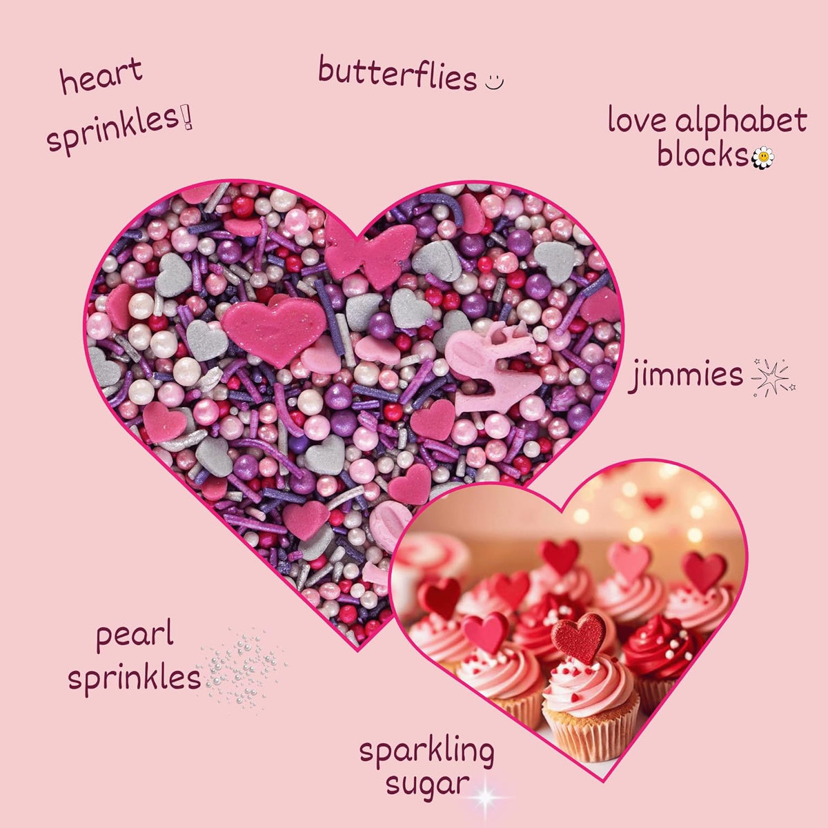 Confect Valentine's Day Sprinkles for Decoration 02