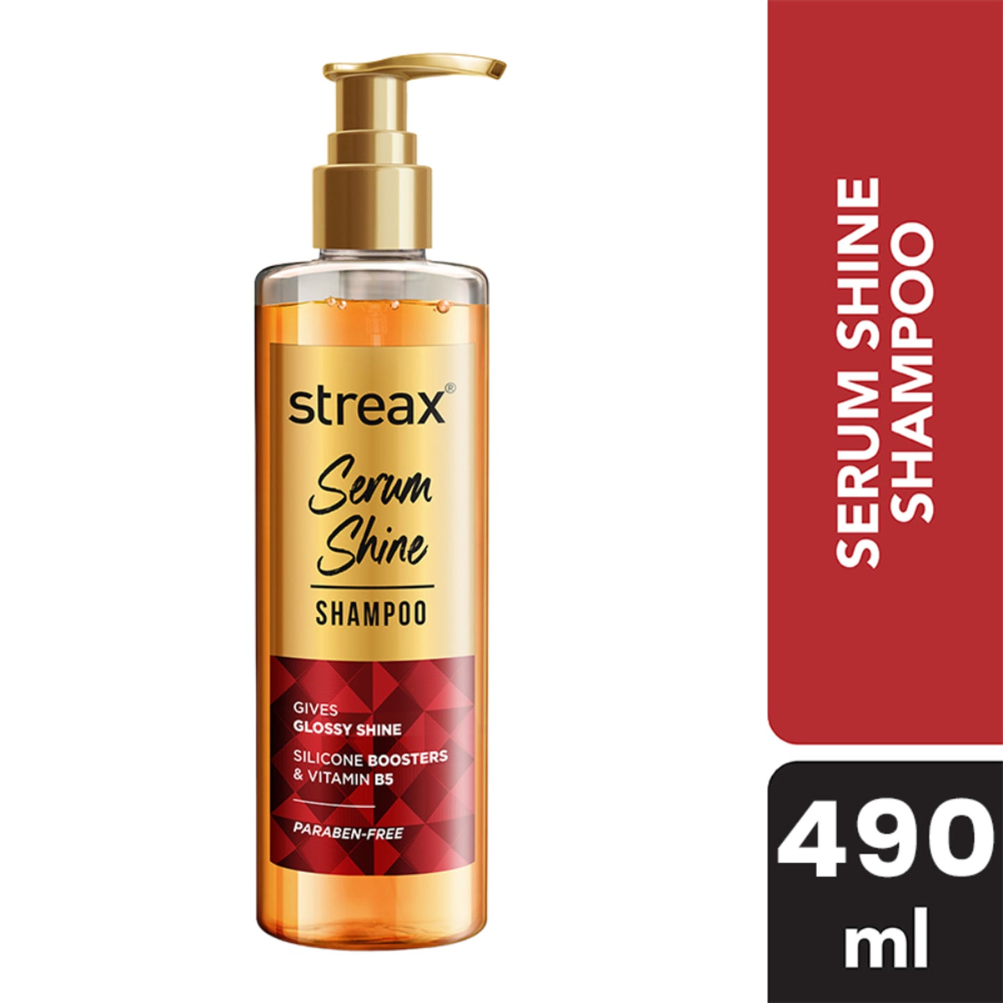 Streax Serum Shine Paraben Free Shampoo For Frizzy & Dry Hair With Silicon Boosters
