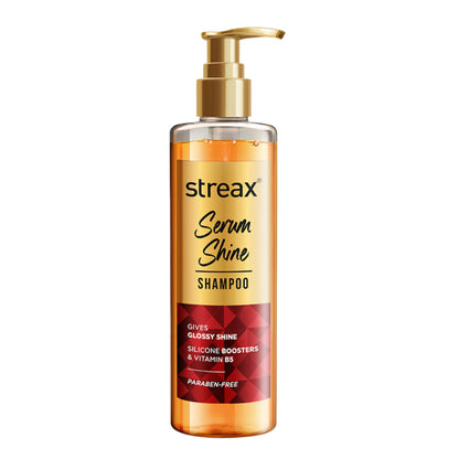 Streax Serum Shine Paraben Free Shampoo For Frizzy & Dry Hair With Silicon Boosters