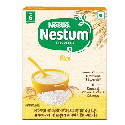 Nestle Nestum Baby Cereal - Rice, From 6-24 Months - Indyancart