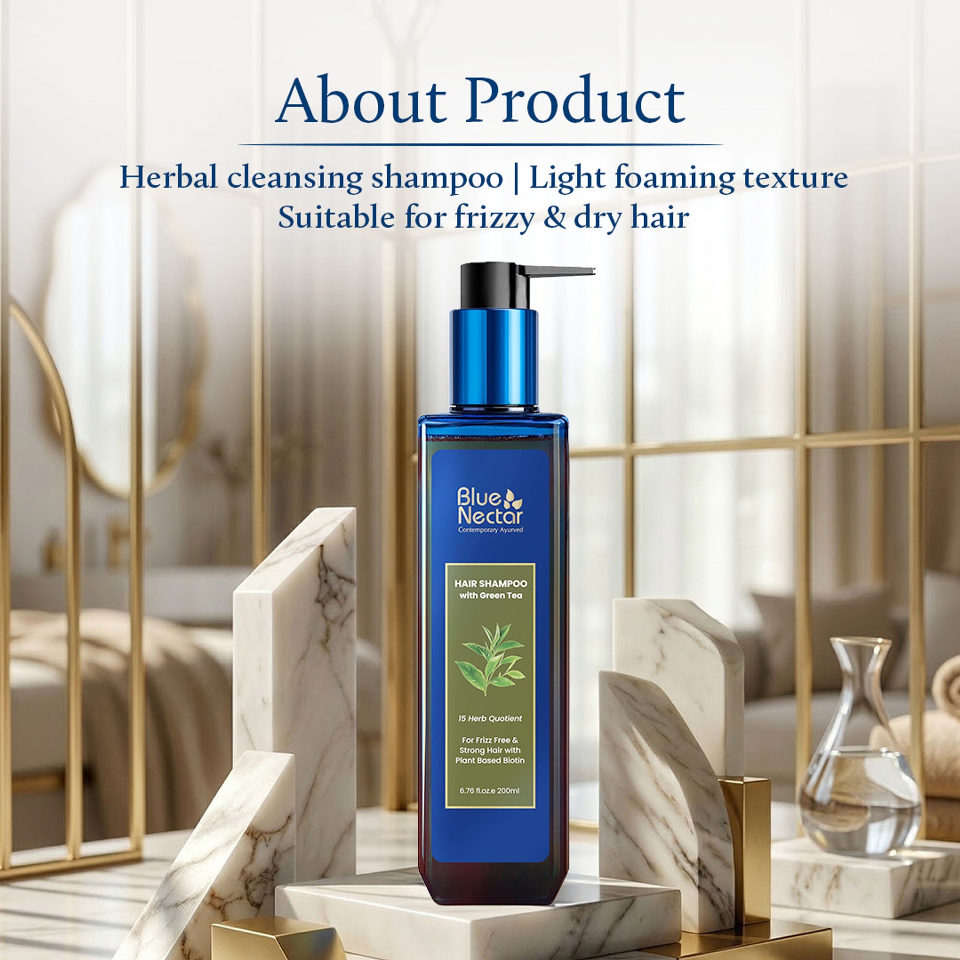 Blue Nectar Anti Frizz Hair Shampoo