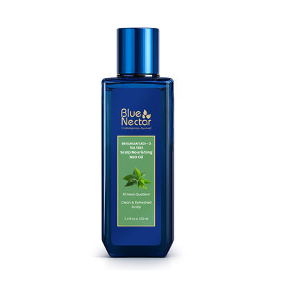 Blue Nectar Briganantadi - D Tea Tree Scalp & Anti Dandruff Hair Oil