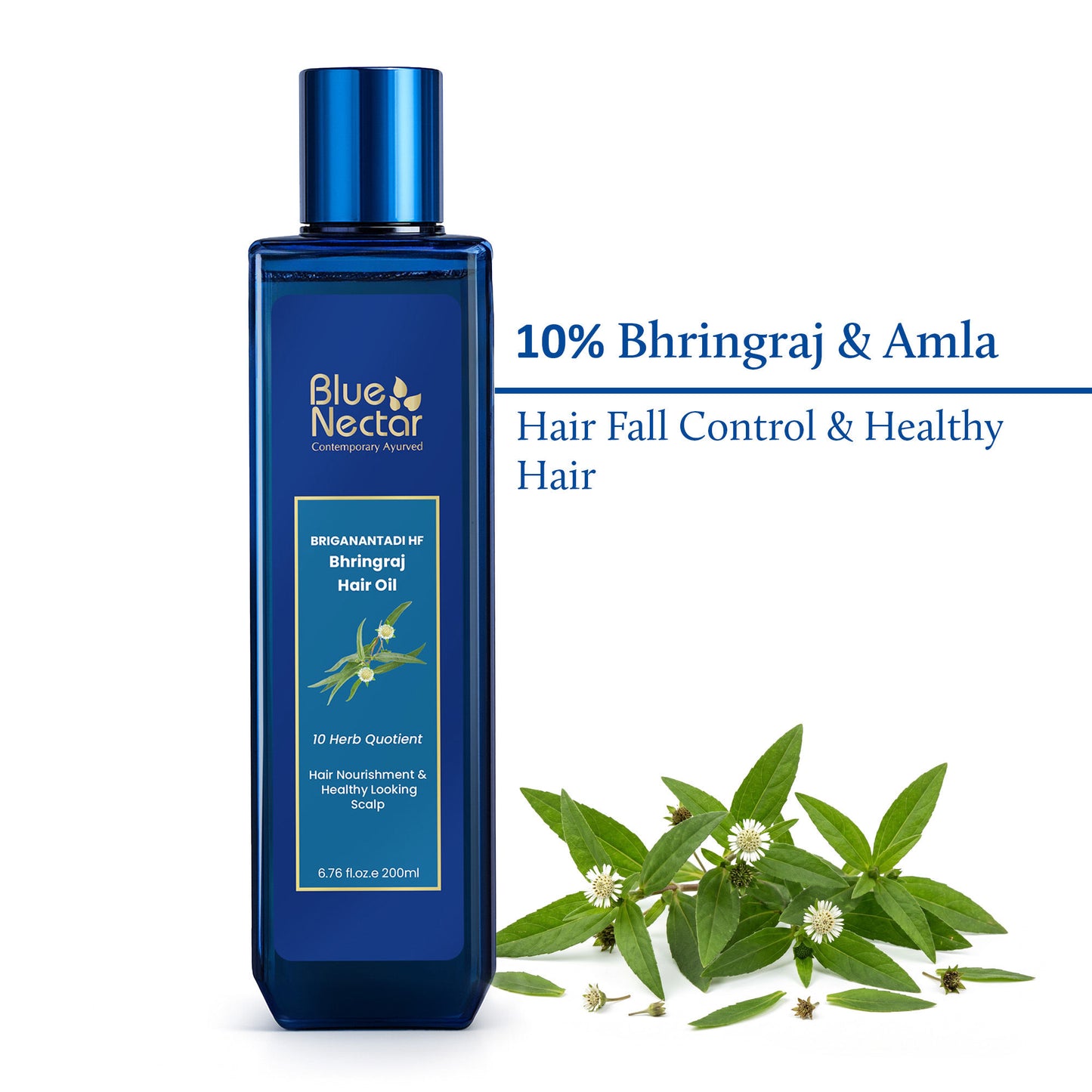 Blue Nectar Briganantadi - Hf Bringha Hair Fall Control & Healthy Scalp Hair Oil
